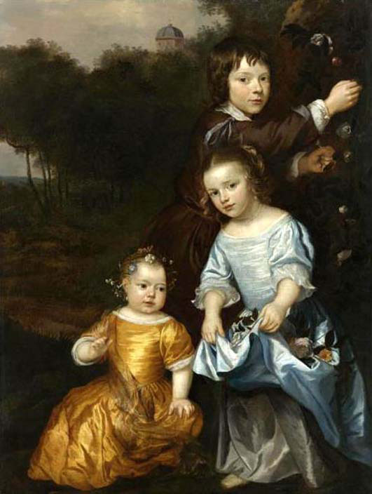 Three Children In A Landscape